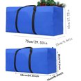 thumbnail image 3 of KOYPTL 2 Pcs Christmas Tree Storage Bag 20+30 Inch Large Capacity Christmas Storage Container with Durable Reinforced Handles& Zipper Waterproof Xmas Storage Box Blue, 3 of 5