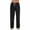 Black_AD04, variant on Mens Pajama Pants Soft Lounge Sleep Pants with Pockets Casual Sleepwear Bottoms with Button Fly and Drawstring Light Brown S