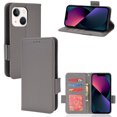thumbnail image 1 of iPhone 13 Case , PU Leather Flip Cover Card Slots Magnetic Closure Wallet Case for iPhone 13, 1 of 5