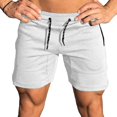 thumbnail image 3 of Men's Gym Workout Shorts Weightlifting Squatting Short Fitted Training Bodybuilding Jogger With Pocket, 3 of 5