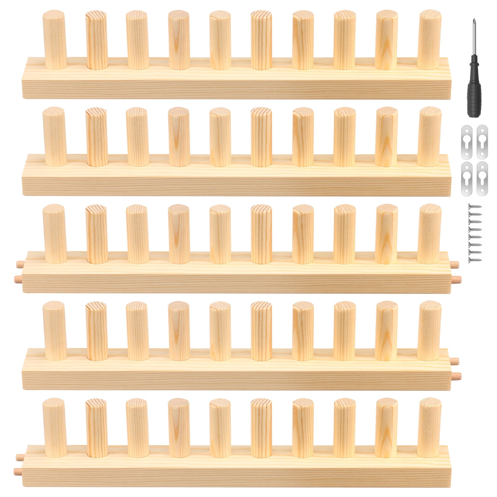 Chunky Blanket Loom Kit,76.77" Wooden Knitting Loom for Blankets,Bulky Blanket Loom Hand Knitting Kit for Beginners