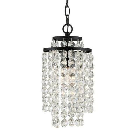 

Crystorama Lighting GAB-B7301-MK Gabrielle - 1 Light Chandelier Matte Black Finish