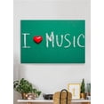 thumbnail image 2 of I Love Music Wrapped Canvas  -Image by Shutterstock,, 2 of 3