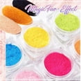 WANGJIAOID Manicure Eyeshadow Polish Tips Velvet Flocking Powder 12