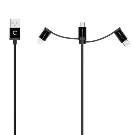 UPC: 0848116030074 | Cygnett CY3571COCAB Universal 3-in-1 Braided USB Charging Cable