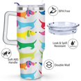 thumbnail image 3 of Cute Canine Design 40oz Water Bottle - BPA Free Dog Lovers Tumbler with Handle & Straw - Gift for Women Coffee Mug, 3 of 7