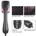 thumbnail image 3 of Hair Dryer Brush,2 in 1 One Step Negative Ion Blow Dryer with Comb, Electric Blow Dryer Rotating Curler and Ion Hair Straightener Brush Fast Drying Hot Air Brush, 3 of 13