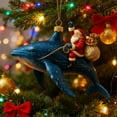 thumbnail image 4 of Santa Claus Christmas Tree Hanging Decoration, Santa Claus Rides Marine Animals Ornament,Christmas Gift for Sea Lovers, Xmas Decor for Home Indoor Sea Theme Party, 4 of 6