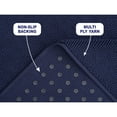 thumbnail image 4 of American Soft Linen, Slip Reducer Bath Rug, 100% Cotton 17x24 inches, Soft Absorbent Bath Mat Rugs, Navy Blue, 4 of 7