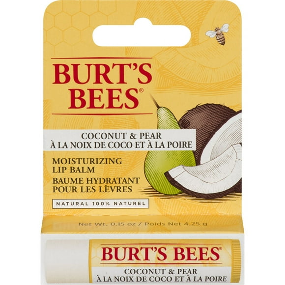 Burt's Bees 100% Natural Origin Moisturizing Lip Balm, Coconut & Pear 4 g