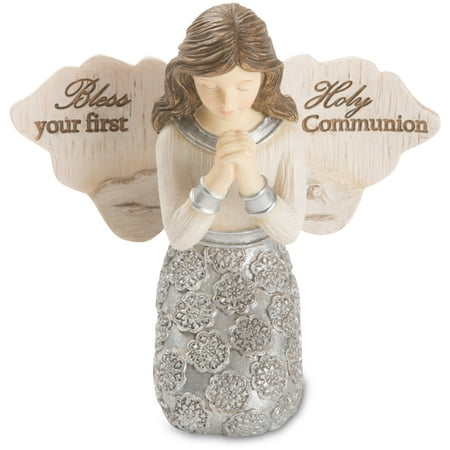 - Pavilion - Bless Your First Holy Communion - Praying Girl Angel Figurine 3.5 Inches