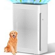 Olansi HEPA Air Purifier - Ultra High CADR, Adjustable Fan Speed, Quiet Sleep Mode - 410 sq. ft Coverage,White