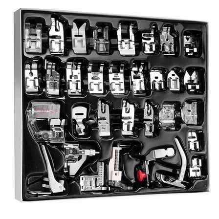 32 Pcs Sewing Machine Presser Foot Set, Snap on Sewing Feet Fit for Singer, , , Euro-Pro