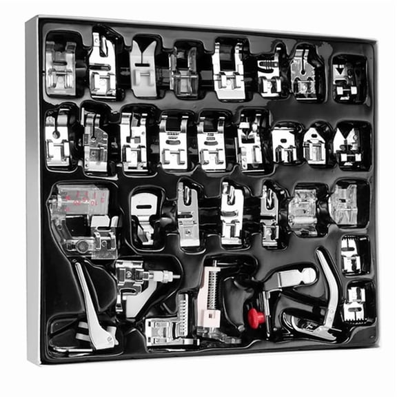 32 Pcs Sewing Machine Presser Foot Set, Snap on Sewing Feet Fit for Singer, , , Euro-Pro