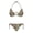 Camo Duck, variant on Fish Silhouette Camouflage Pattern Bikini Set, Elastic String Bathing Suit, Spandex Spaghetti Strap Swimwear Plus Size Design