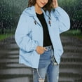 thumbnail image 2 of Womens Lightweight Rain Jacket, Yigetop Women's Lightweight Windbreaker Jacket for Outdoor Rain Jackets for Women Waterproof Sky Blue L, 2 of 9