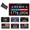 thumbnail image 4 of America 250th Anniversary Flag 3x5 FT Double Sided 3 Ply: 250 Years USA Flag for Outdoor, Front Door, Porch and Wall Patriotic Birthday Decor, 4 of 8