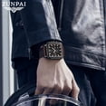 thumbnail image 6 of ZUNPAI Mens Watch Sports Multifunction Chronograph Quartz Analog Wristwatch for Men Stainless Steel Fashion Rubber Strap Watches, 6 of 7