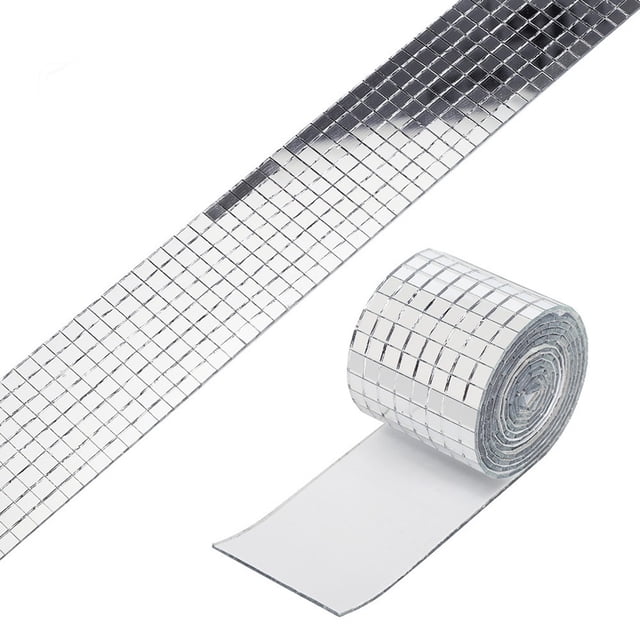 Mini Mirror Mosaic Square Sticker Glass Wall Crystal Tile Home
