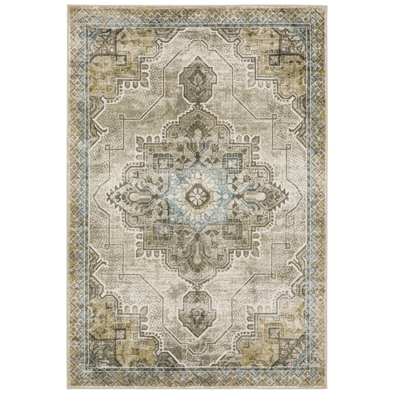 Sphinx Venice Area Rug 1104W Grey Faded Lines 2' 3" x 7' 6" Rectangle