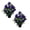 Purple, variant on AOOOWER 2pcs Realistic Silk Rose Bouquets Bright Artificial Roses Grave Flowers for Funeral and Memorial Setting
