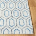 thumbnail image 3 of SAFAVIEH Metro Jessamine Geometric Area Rug, Ivory/Blue, 6' x 6' Square, 3 of 8