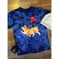 thumbnail image 3 of Welsh Corgi W Heart Balloon Tie Dye Crystal Women -Image by Shutterstock, Female Large, 3 of 4