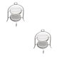 thumbnail image 4 of Vogacara Estante de refrigeración 1: 12 Escala Simulación Muebles Accesorios Juguete Soportes para pasteles Decoración para el hogar Suministros para blanco 2piezas Vogacara CBP216810, 4 of 6