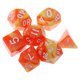 thumbnail image 2 of 7/juego poliédricos acrílicos D20 D12 D10 D8 D6 D4 D3 para suministro de juegos Naranja amarillo Zulema Juegos de mesa de dados poliédricos, 2 of 5
