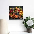 thumbnail image 4 of Chilfamy Fruit Vegetables Table Wall Decor Canvas Art Print Ready To Hang 12x12in, 4 of 6
