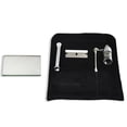 thumbnail image 1 of Herb Snuff Bottle Dispenser Slicer Nasal Straw Tube Kit de almacenamiento Contenedor de cuero Llevar Bolsa Set Snortal Accesorios Snuffing Negro sidaley HA011083-01, 1 of 7