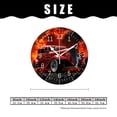 thumbnail image 2 of 12 Inch Wall Clock Battery Operated Silent Clock Decorative for Office, Kitchen, Outdoor, Living Room，3D Car Vintage Art, 2 of 5
