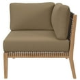thumbnail image 5 of Modway Clearwater Outdoor Patio Teak Wood Loveseat in Gray Light Brown, 5 of 8