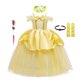 thumbnail image 1 of Vestido de princesa bella para niñas, disfraz de la Bella y La Bestia, ropa de fiesta, corona de palo mágico, 2022 Fivean unisex, 1 of 2