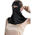 thumbnail image 3 of UPF 50+ Pure Silk Face Cover Breathable UV Protection Sunscreen Mask Reusable Sport Face Scarf Mask Neck Gaiters, 3 of 5