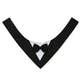 thumbnail image 2 of Zhuge Bandana para perros 1 pieza, ligera, de secado rápido, mezcla de poliéster, baberos tipo bufanda triangular, pañuelo ajustable para perros, regalo para mascotas, S, negro, 2 of 3