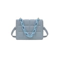 thumbnail image 1 of Bolsa de mensajero de cadena gruesa pequeño a cuadros para mujer, de hombro de Color sólido a la moda Ndcxsfigh Para Estrenar, 1 of 9