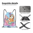 thumbnail image 4 of Goofa Bluey Print Drawstring Backpack Bag Sport Gym Sackpack Cinch Bags Drawstring Bags Draw String Sport Bag-Medium, 4 of 6