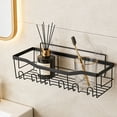 thumbnail image 7 of Wall Mounted Bathroom Shelf, 2 Pack Metal Wire Storage Rack, No Drill Wall Mount Organizer for Toiletries, Cosmetics, and Bathroom Accessories, Space Saving Shelves for Toilet, Kitchen, and Bedroom, 7 of 7