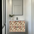 thumbnail image 3 of Mi Alma Peach Yellow Bird Peel & Stick Vinyl Backsplash Tiles 5x5, 24 pcs, 3 of 10