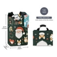 thumbnail image 2 of Yayeee Freestanding Laundry Hamper with Handle Collapsible Large Storage Basket for Clothes, Whimsical Christmas, 2 of 7
