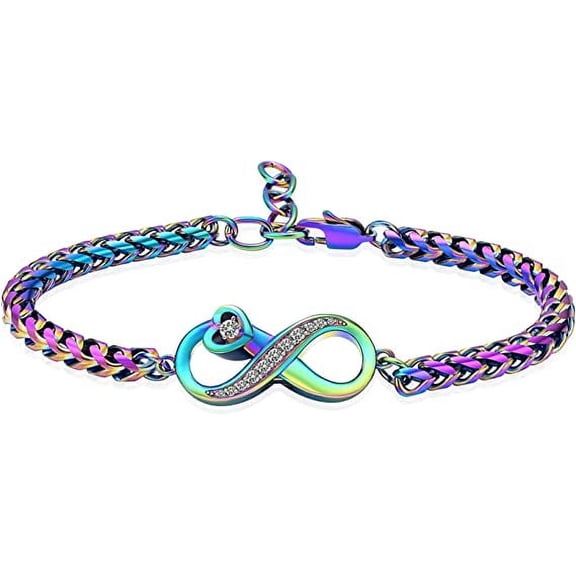 Crystal Heart Bracelet Urn Bracelet for Ashes Jewelry for Women Cremation Link Memorial Bracelet Heart Locket Cremation Bracelet Ashes Holder