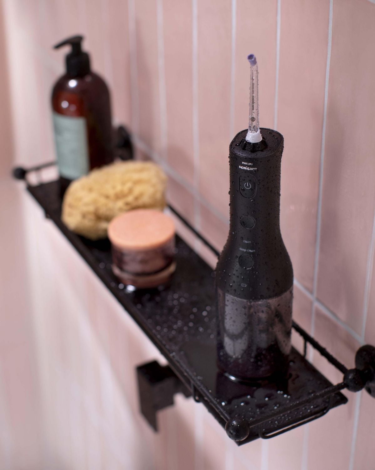 Philips Sonicare Power Flosser 3000 sans fil, irrigateur buccal, noir, HX3806/23CN