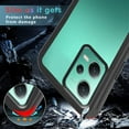 thumbnail image 5 of Compatible with Redmi Note 12 5G Case for Women Men, Shockproof Xiaomi Redmi Note 12 5G Protective Case Clear Phone Case Support Wireless Charging Cases (Black), 5 of 14