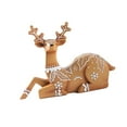 thumbnail image 2 of CoudarTitie Christmas Reindeer Statue Animal Adornment Home Decor for Porch Patio Office Brown Sitting, 2 of 9