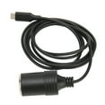 thumbnail image 4 of Adaptador de tipo C a encendedor de cigarrillos de 4,9 pies de largo, 15 V 3 A, 45 W, salida estable, cable USB C a encendedor para automóvil, 4 of 12