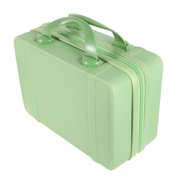 FRCOLOR Small Makeup Suitcase Makeup Carrying Case Portable Makeup Case Makeup Organizer Case Travel Makeup Organizer Cosmetic Case