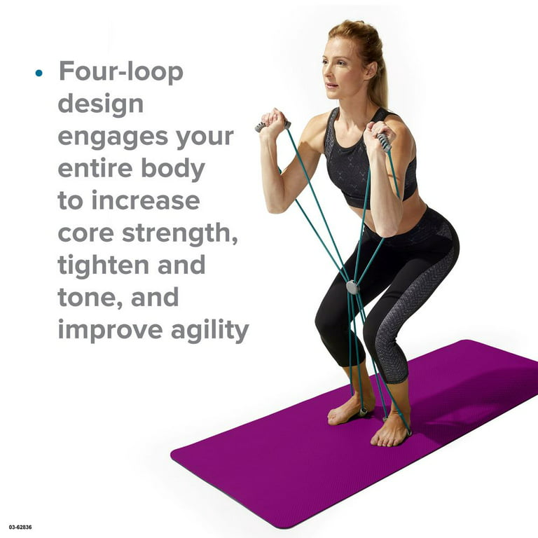 Evolve by Gaiam Coreplus Reformer, Pilates Flexbands, Dual Resistance Tube,  One Size 