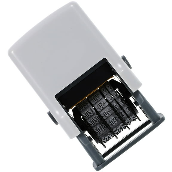 Mobutofu 1Pcs Multi Color Wooden Rectangular Self Inking Date Stamp For Office And Personal Use