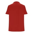 thumbnail image 6 of Daiosportswear Women'S Golf Shirts Short Sleeve Polo Collared Tennis Shirt V Neck Quick Dry Sun Protection，Short Sleeve Tops for Women Red M(M), 6 of 7